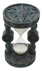 Ebros 6"Tall Church of Satan Sabbatic Goat Idol Baphomet Skull Medallion Sand Timer