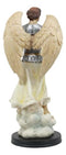 Ebros Catholic Church Archangel Saint Gabriel Statue 12.25" Tall Angel Messenger of God Holding The Scroll Revelation of Gabriel Decorative Figurine