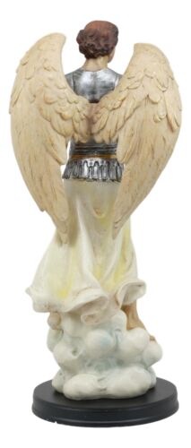Ebros Catholic Church Archangel Saint Gabriel Statue 12.25" Tall Angel Messenger of God Holding The Scroll Revelation of Gabriel Decorative Figurine