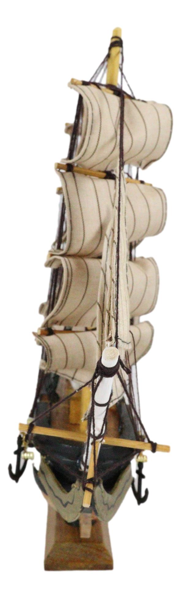 12"H Handicraft Wood Old Ironsides USS Constitution Frigate Ship Model Display