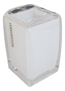 Stain White Austrian Crystals 6 Piece Chic Bathroom Vanity Accessories Gift Set