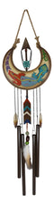 Southwest Tribal Indian Boho Chic Gecko Lizard Moon Arrow Feather Wind Chime