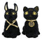 Ebros Pack of 2 Small Bastet and Anubis Plush Toys Soft Dolls Collectible Set 5"