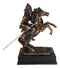 Indian Tribal Hero Warrior Chief On A Rearing Horse Statue With Trophy Base