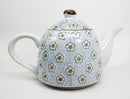 Floral White Cherry Blossom Tea Pot With Stainless Steel Tea Leaves Infuser 32oz