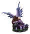 Sleeping Purple Lavender Girl Fairy Garden Statue 4.5"Tall Twilight Fae Pixie