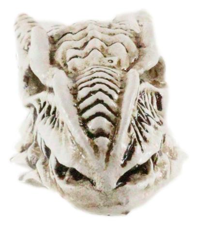 Miniature Tribal Tattoo Demon Horned Dragon Skull Figurine Fantasy Dragons Lair - Ebros Gift