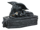 Celtic Knotwork Mythical Alchemy Dragon On Coffin Decorative Trinket Jewelry Box