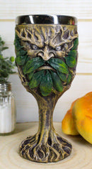 Ebros Myths & Legends Mysterious Forest Spirit Greenman Deity Wine Goblet Chalice Cup