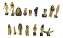 Ebros Miniature Egyptian Obelisk Gods Goddesses Pharaoh And Royalty Figurine Set of 16