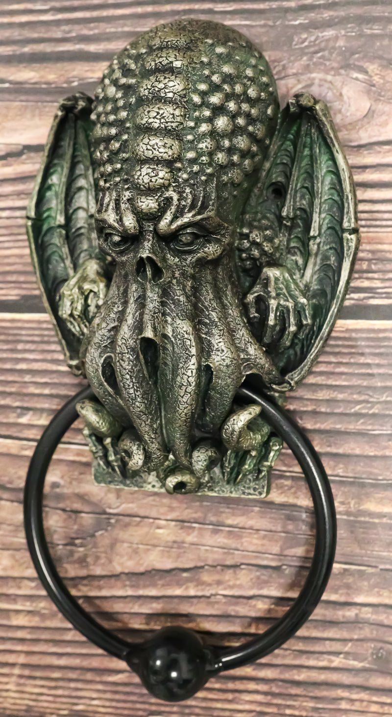 Ebros Nautical Ocean Monster Cthulhu Kraken Octopus Door Knocker Sculpture