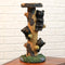 Rustic Climbing Bear Cubs With Honeycomb Bee Hives Pillar Candle Holder Stand
