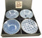 Ebros Made In Japan 4 Piece Geometry Ceramic Dining Rice Meal Soup Bowls 5.5"Diameter
