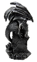 Ebros Gift Fantasy Saurian Dragon Climbing Ruined Castle Fort Figurine 8"H