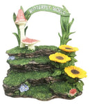 Fantasy Meadowland Gardens Green Nature Park Display Figurine For Miniatures - Ebros Gift