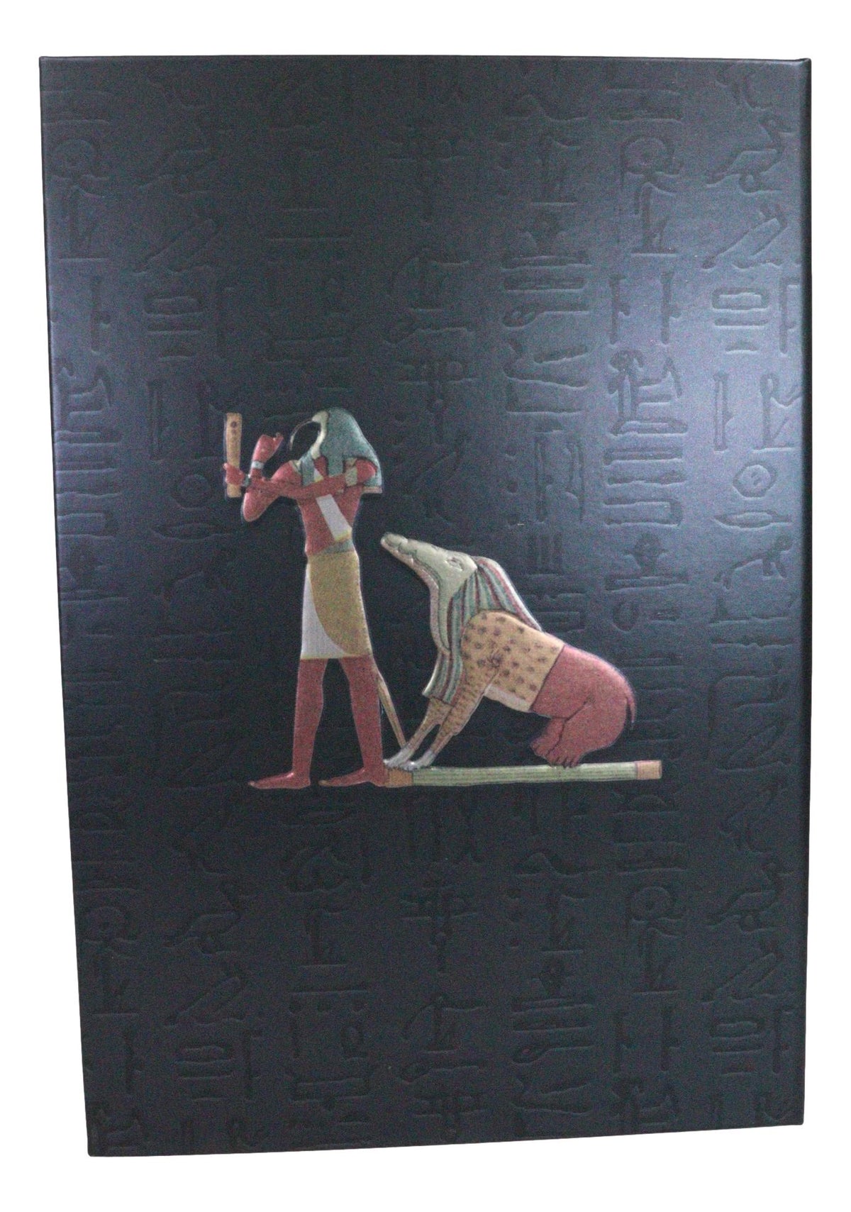 Egyptian Book Of The Dead Anubis With Scales Embossed Blank Page Journal Book