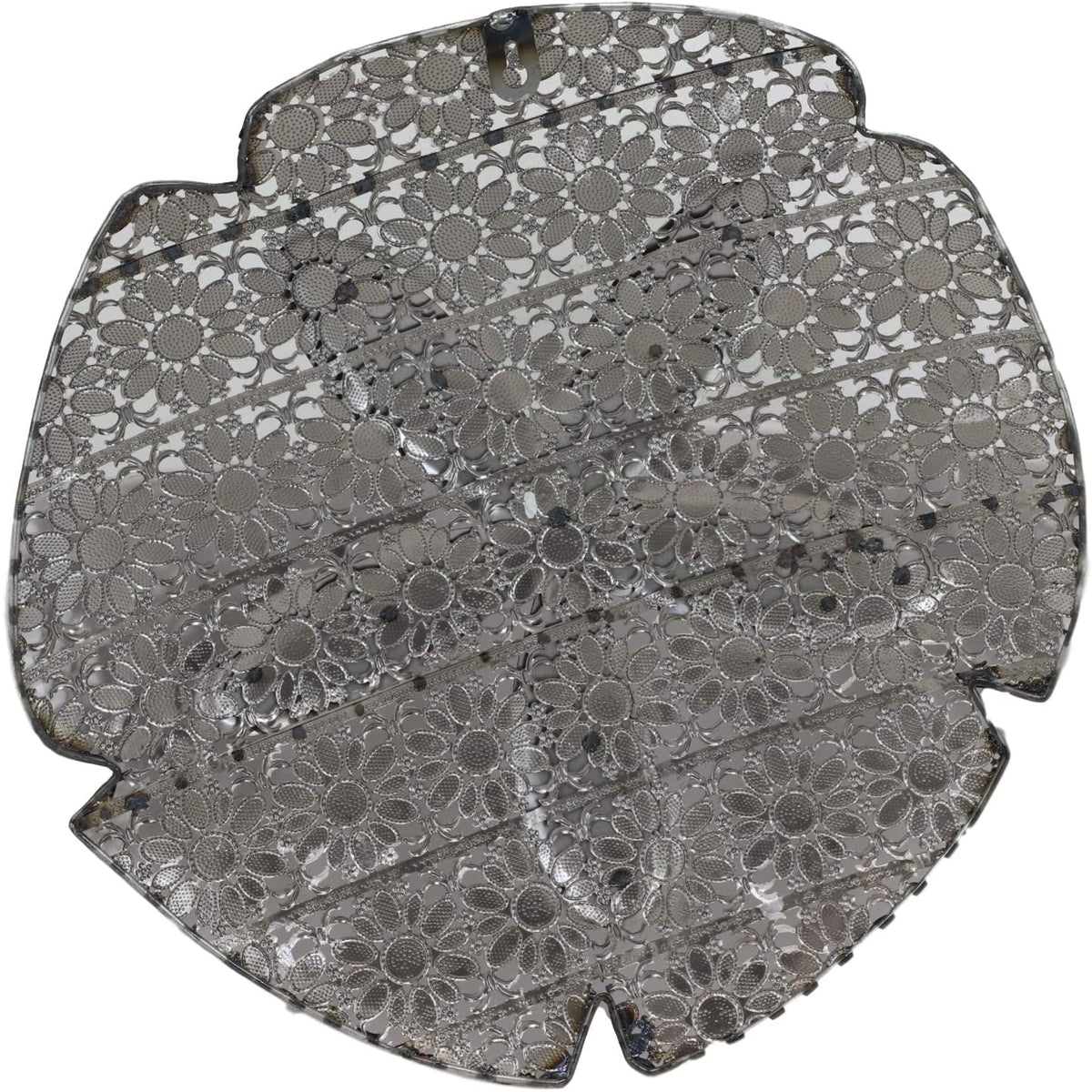Ebros Silver Sand Dollar 3 Piece Large To Small Size Aluminum Metal Wall Decor