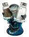 Ebros Ocean Apex Predator Great White Shark Salt And Pepper Shakers Holder Set