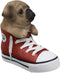 Ebros 'Paw-Star' Pups Fawn Pug Dog in Sneaker with Glass Eyes Figurine