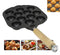 12 Holes Enamel Cast Iron Japanese Takoyaki Octopus Balls Food Baking Grill Pan