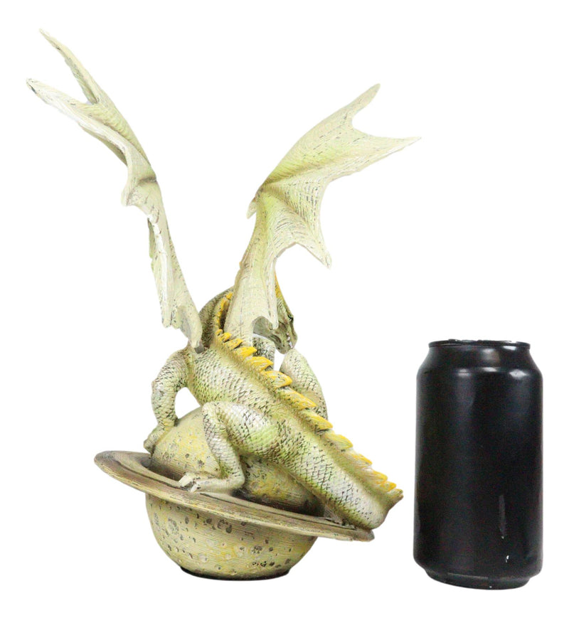 Ebros Celestial Solar Galaxy Planet Saturn Terrestrial Guardian Dragon Figurine Decor