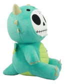 Larger Furry Bones Skeleton Teal Scorchie Dragon Plush Toy Doll Collectible