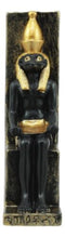 Egyptian War And Sky God Horus Seated On Throne Dollhouse Miniature Figurine