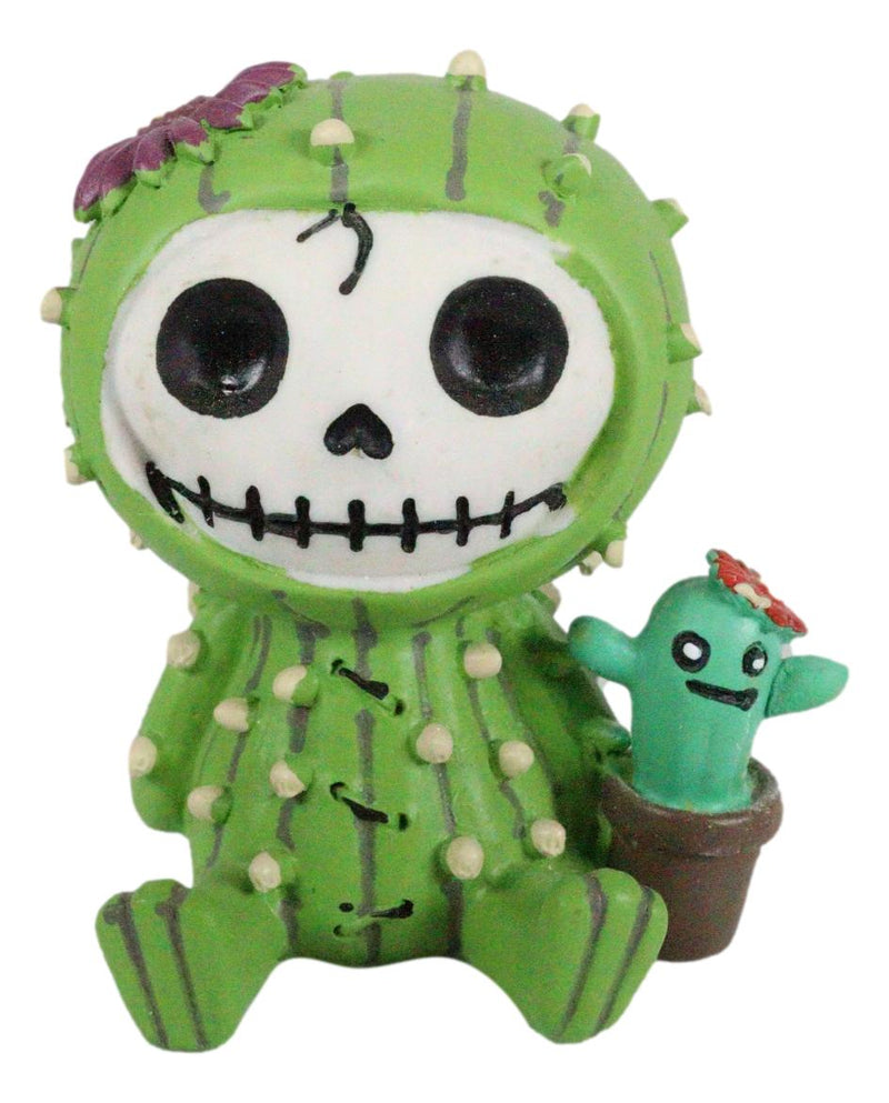 Ebros Furry Bones Desert Cacti The Prickly Cactus Costume Monster Figurine 2.75"H