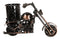 Classic Chopper Bike Motorcycle Metal Desktop Stationery Holder Organizer