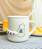 Pack Of 2 Black White Abstract Cats 3D Tail Coffee Mugs With Lid And Spoon 12oz