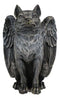 Ebros Sitting Gothic Angel Winged Wolf Candle Holder Statue Denizen Of The Twilight Werewolves Direwolf Fantasy Decor Sculpture For Halloween Underworld Macabre Mystic Decorative Candleholder Figurine