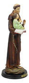 Ebros Catholic Church Saint Anthony of Padua Carrying Baby Jesus Statue 12.75"H