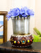 Western Vintage Vase With Colorful Beads Le Fleur Crosses Pen Holder Figurine