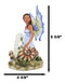 Amy Brown Fantasy Little Fae Ebony Fairy Sitting On Helix Snail Figurine