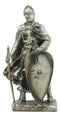 Holy Roman Empire Crusader Knight With Sword And Shield Statue Suit Of Armor