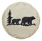 Ebros Gift Rustic Wildlife Pine Tree Forest Trail Black Bear Mother and Cub Faux Stone Resin Garden Stepping Stones 9" Diameter Decorative Cabin Lodge Mountain Gardening Accent Decor (6)