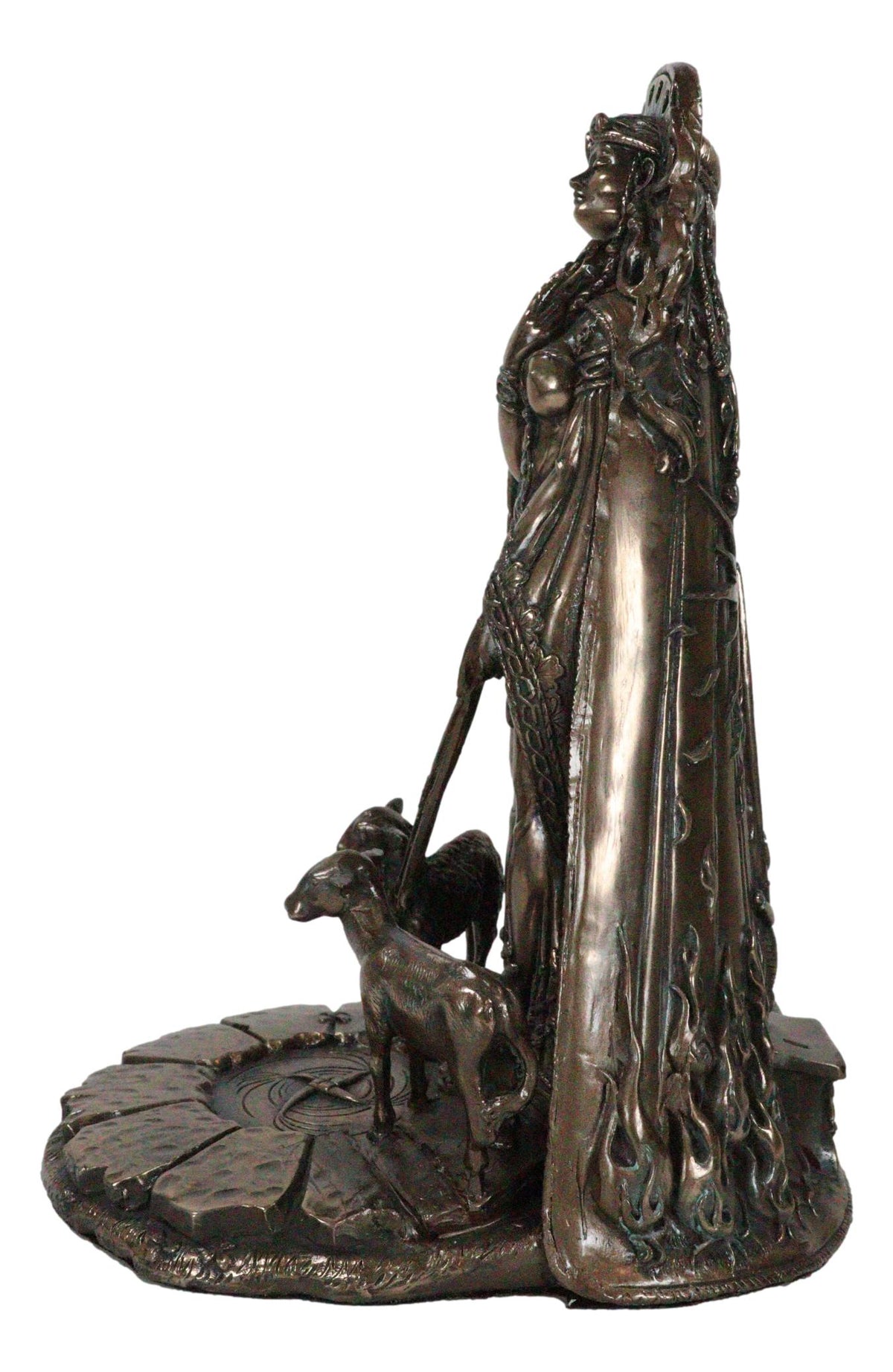 Celtic Goddess of Fire Brigid Statue Patroness Of Hope Poetry Livestock Healing