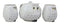 Ebros Whimsical White Fat Snow Owl Ceramic 16oz Tea Pot With 2 Cups Set Owls Decor