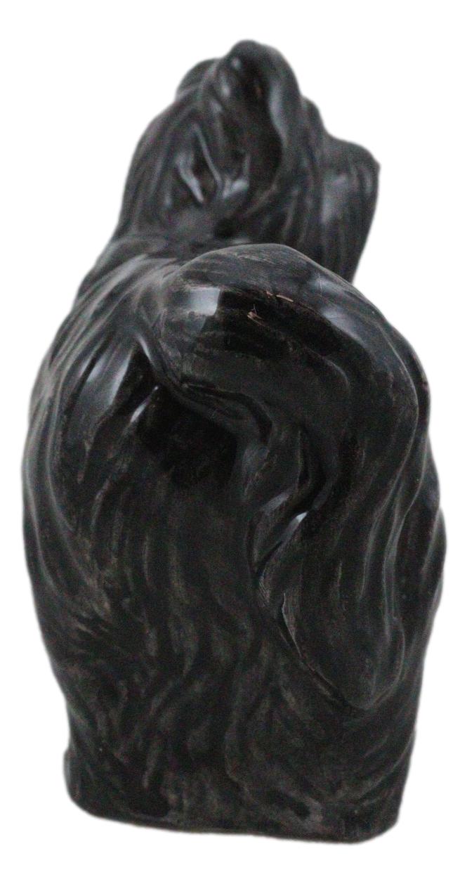 Adorable Pedigree Canine Black White Maltese Dogs Ceramic Salt Pepper Shakers