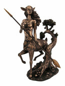 Dryad Grecian Goddess with Spear Figurine Artemis Friend Statue Greek Mythology