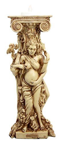 Ebros Celtic Triple Goddess Maiden Mother & Crone Wiccan Pagan Candle Holder Figurine