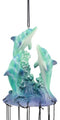 Sea World Three Dolphins Launching Above Water Wind Chime Marine Life Nautical