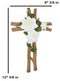 Rustic Western White Magnolia Flowers On Faux Wooden Branches Sympathy Wall Cros