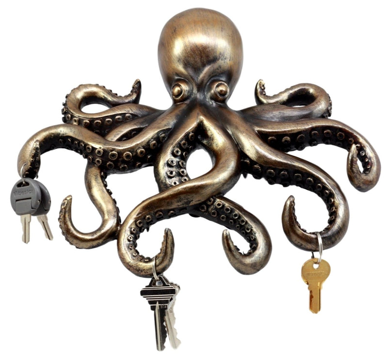 Ebros The Call of Cthulhu Deep Sea Kraken Octopus Wall Mount Key 11.25–  Ebros Gift