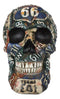 Nostalgic Western Route 66 Scenic US Highway Memory Lane Signs Skull Figurine