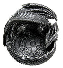 Ebros Gift Smaug Mountain Castle Dragon in Repose Round Cigarette Ashtray Figurine