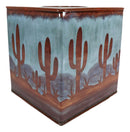 Ebros Rustic Southwestern Desert Cactus Arizona Countertop Bathroom Tissue Box Cover