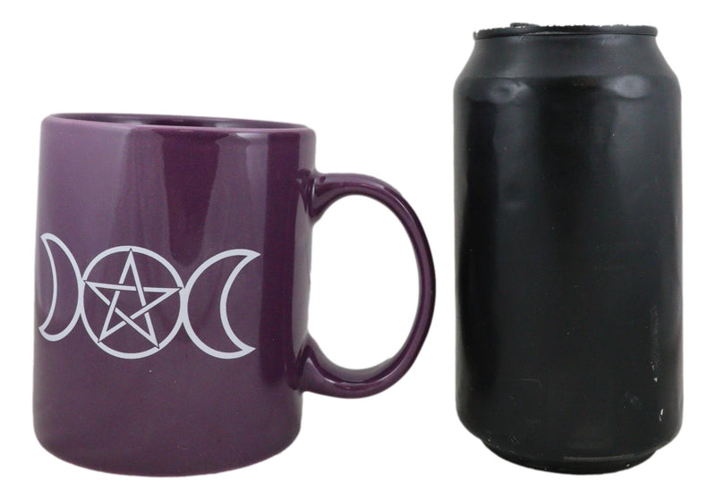 Pack Of 2 Wiccan Triple Goddess Moon Waxing Full Waning Moons Bone China Mugs