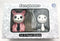 Ebros Furrybones Bunnie Rabbit Skeleton Monster Ceramic Salt Pepper Shakers Set