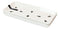 Ebros Japanese White Neta Zara Porcelain Sashimi Chef Serving Plate 2-PK For Sushi Box